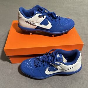 Nike Alpha Huarache Varsity Low Baseball Cleats A07959-003 Blue White Mens 7